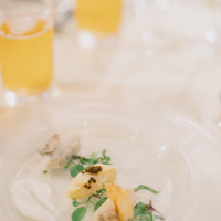 シェフにお願いして前菜？に三大珍味ポテサラにしてもらいました