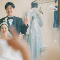 新郎新婦は同室で安心しました。ファーストミートもできます。