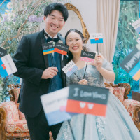 フォトプロップスはゲストとの撮影の時にも活躍しました。