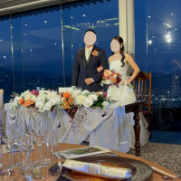 メインテーブル
白いクロスは持ち込みました！