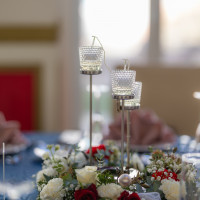 再入場の時にキャンドルに日が灯る