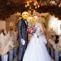 挙式会場でリハーサルの時に撮影