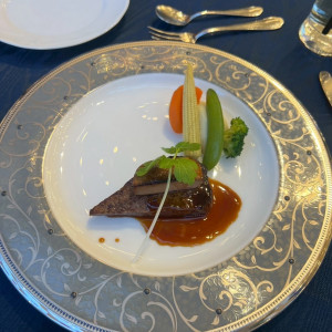 静岡県産あしたか牛フェレ肉のロティとフォアグラムース|784080さんのウエディング ファンタジアの写真(2603987)