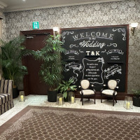 下見でのとき、黒板にイニシャルを置いてくれたのが嬉しかっです