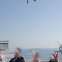 挙式後お菓子トス