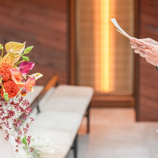 挙式前にサプライズ手紙