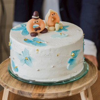 かわいいウェディングケーキでした。