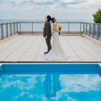 披露宴会場の後ろの空間です。