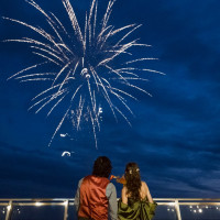 花火は感動的で本当によかったです。