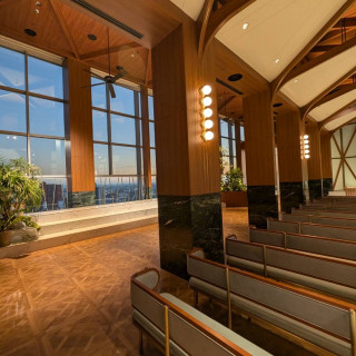 挙式会場左側撮影スペース