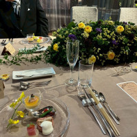 料理が出る前です