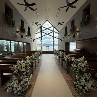 チャペル1。天井高でどこを撮影しても写真映えしそう。