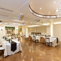 参列席側からの披露宴会場風景