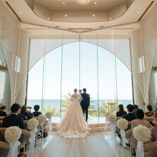 超快晴の中での挙式