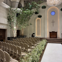 天井の高いチャペル。圧倒されますね。