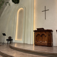 ベールが映えるステージです。