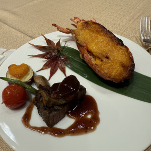 メイン料理|784413さんのアルカンシエル luxe mariage 大阪（アルカンシエルグループ）の写真(2605125)