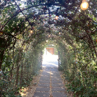 挙式まで向かう道