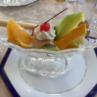 プリンアラモード、懐かしい感じでした。