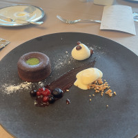 コースのデザート