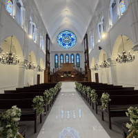 開放感あるチャペル。