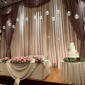 高砂とウェディングケーキです。|784587さんのホテルニューオータニ幕張の写真(2605848)