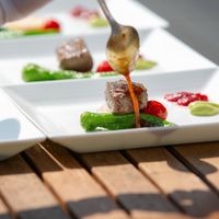 ガーデンでのお肉料理