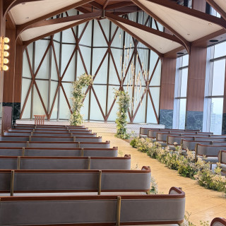 後ろから見たチャペルです。