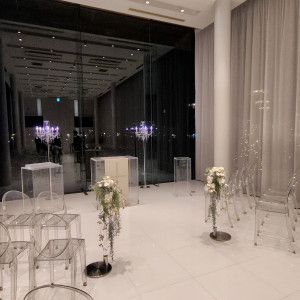 三面ガラス張りのチャペルは夜景が綺麗でした。|784711さんのキュイジーヌ フランセーズ ラ・シャンスの写真(2606146)