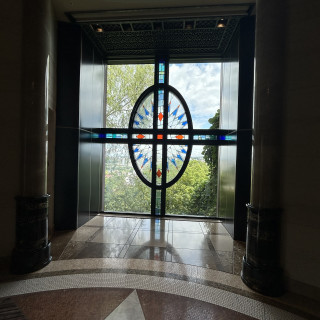 挙式会場出てすぐの景色