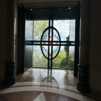 挙式会場出てすぐの景色