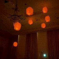 屋内でランタンの演出が叶えられます。