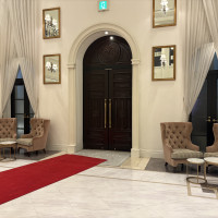 ロビーも白が基調でとても綺麗です。