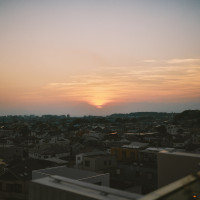テラスから見えるサンセット