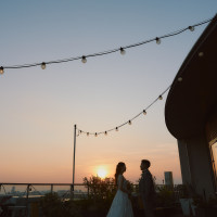 テラスでの撮影