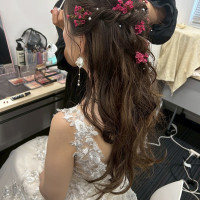 控え室でのメイク