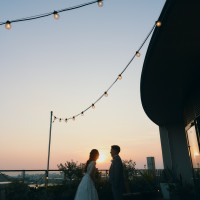 テラスでの撮影