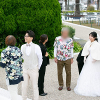 挙式会場への入場前