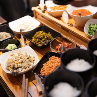 お茶漬けビュッフェのトッピングです。