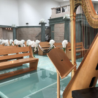 ハープの生演奏だそうです。