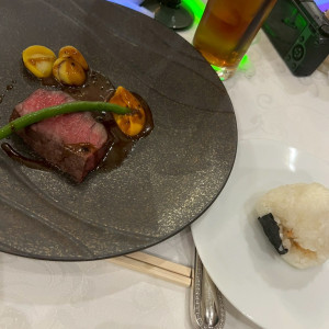 メインの肉料理です。|785181さんのジャルダン・ドゥ・ボヌールの写真(2612625)