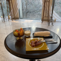 ウェディングドレス着付け待ち中にいただいたおやつ