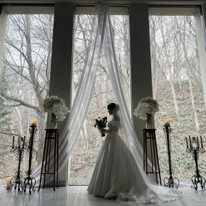 挙式前の花嫁|785182さんのジャルダン・ドゥ・ボヌールの写真(2608811)