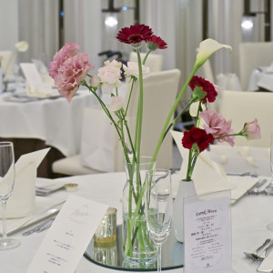 テーブル装花|785215さんのシャルマンシーナ 東京(CHARMANT SCENA TOKYO)の写真(2608926)