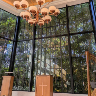 緑が生える挙式会場