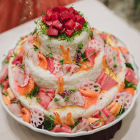 三段ちらし寿司ケーキ
