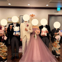 お開き後の親族との撮影