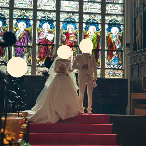 挙式終了時の様子|785274さんの神戸セントモルガン教会の写真(2609304)