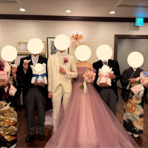 お開き後の親族との撮影|785274さんの神戸セントモルガン教会の写真(2609298)