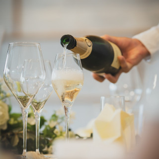 乾杯用のシャンパン